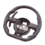 Replacement Real Carbon Fiber Steering Wheel For Audi A1 A2 A3 A4 A5 S3 S4 RS3 RS4 RS5 RS6 RS7 S line - Image 3