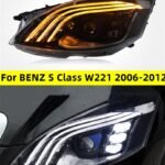 Car Lights For W221 Headlights 2006-2012 S300 S400 Upgrade Full LED Auto Headlight Assembly Maybach Design Front Lamp