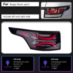 Tail Lamp for Range Rover Sport LED Taillight 20 12-20 22 Rear Fog Brake Turn Lights Reversing Highlight - Image 5