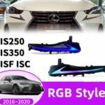 Car Daytime Lights for Lexus IS 20 16-20 20 IS300 IS300H IS300HF IS350 IS350F LED Assembly RGB Style