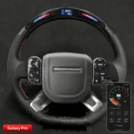 Car Carbon Fiber Steering Wheel for Range Rover LED Smart Racing Performance Wheel Steering System - Image 9