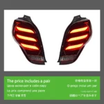 Car Taillight for Chevrolet Spark 2010-20 19 LED Brake Reverse Lights Dynamic Turn Signal Light Tail Lamp Assembly - Image 6