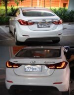 Car Taillight For Hyundai Elantra 20 11-20 16 Taillights Rear Lamp LED Turn Signal Lights Brake Reverse Accessory - Image 4