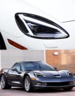 LED Headlight For Chevrolet Corvette ZR1 20 03-20 15 Headlights DRL Turn Signal High Beam Angel Eye Projector Lens - Image 4