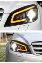 Mercedes Benz W204 C300 C260 C200 2007-2010 Headlight DRL Turn Signal High Beam Lens Dynamic Signal Head Lamp - Image 3