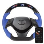 Steering Auto Racing Wheels for Toyota CHR Carbon Fiber Material LED Display Steering Wheel
