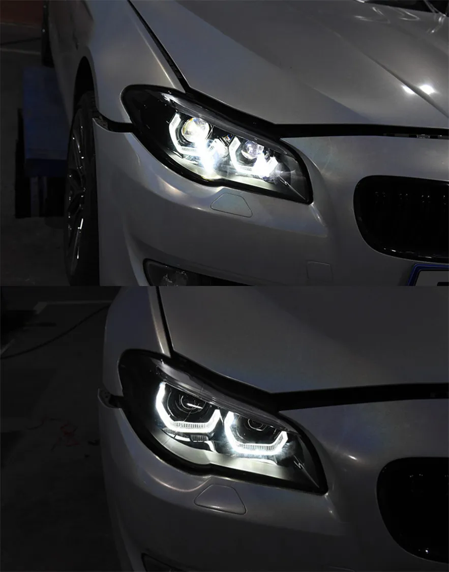 Auto Car Head Light Parts For BMW F10 F18 528i 530i 535i M5 20 11-20 17 LED Lamps Headlight Replacement DRL Dual Projector Facelift