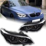 Auto LED Headlights for BMW E60 Head lights 20 03-20 10 523i 530i Angel Eye LED Headlight DRL Hid Bi Xenon - Image 2