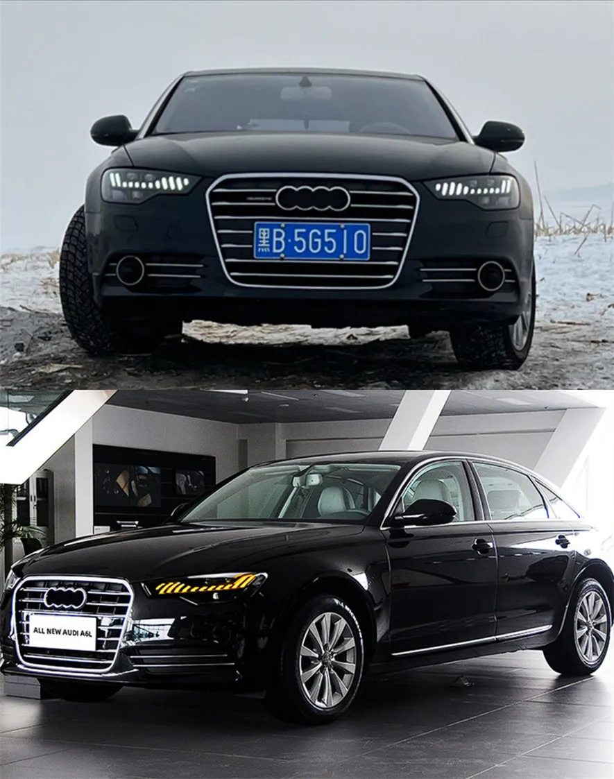 Car Lights For Audi A6 C7 20 12-20 15 LED Auto Headlights Assembly Upgrade A7 Design Dynamic Lamp Tool Accessories Kit