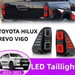 Cars For Toyota Hilux 20 15-20 21 REVO VIGO Taillight Assembly Brake Lamp Sequential Signal Parking Lights
