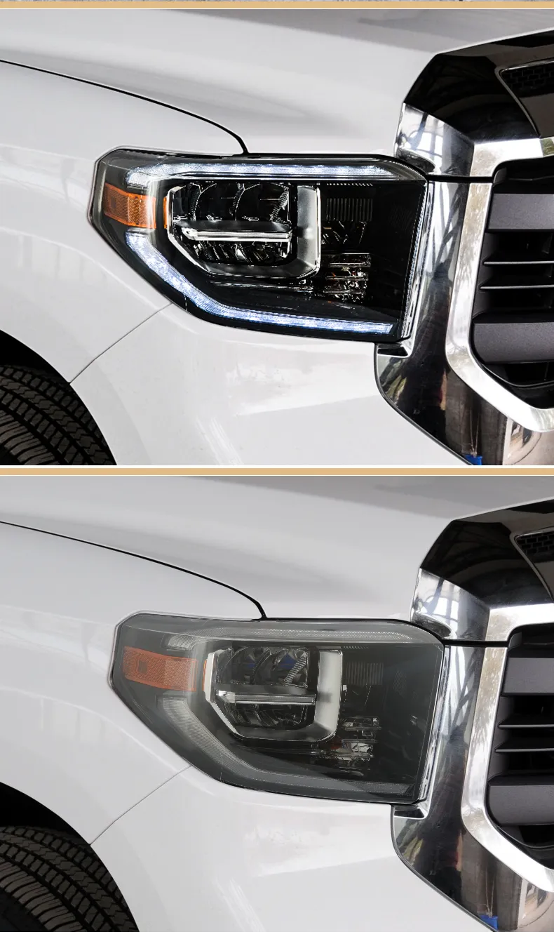 Car Lights Parts for Toyota Tundra 20 04-20 18 Head lamps Full LED Headlight LED Dual Projector FACELIFT