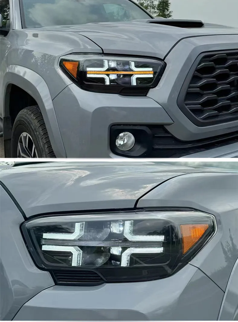 Headlights All LED For Toyota TACOMA 20 16-20 20 LED Lens Streamer Front Lights DRL High Beam Head Lamp
