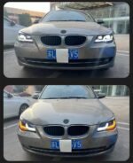 Car Head Lamp for BMW E60 Headlights 2003-2009 523i 530i Angel Eye LED Headlight DRL Hid Bi Xenon Lights - Image 3