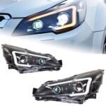 Subaru Legacy 20 10-20 15 Outback LED Head Lamp LED DRL Assembly Upgrade Dynamic Signal Headlights
