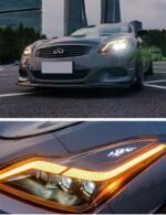 Headlight Assembly For Infiniti G28/G37 Coupe Upgrade Headlights LED Daytime Light DRL Flowing Signal Lamp - Image 5