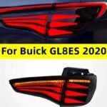 LED Through Taillight For Buick GL8ES 20 20 653T Taillight Assembly DRL Fog Brake Lamp Assembly Tuning Light Plug And Play