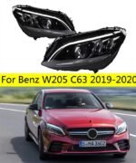 Car Headlights Assembly For Benz W205 C63 20 15-2021 C300 C260 Front Headlight Replacement DRL Daytime Light