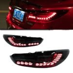 4 PCS Car Tail Lights For Mazda 6 Mazda6 Atenza 20 13-20 19 Taillights Upgrade LED Turn Signal Rear Lamp Brake Reversing