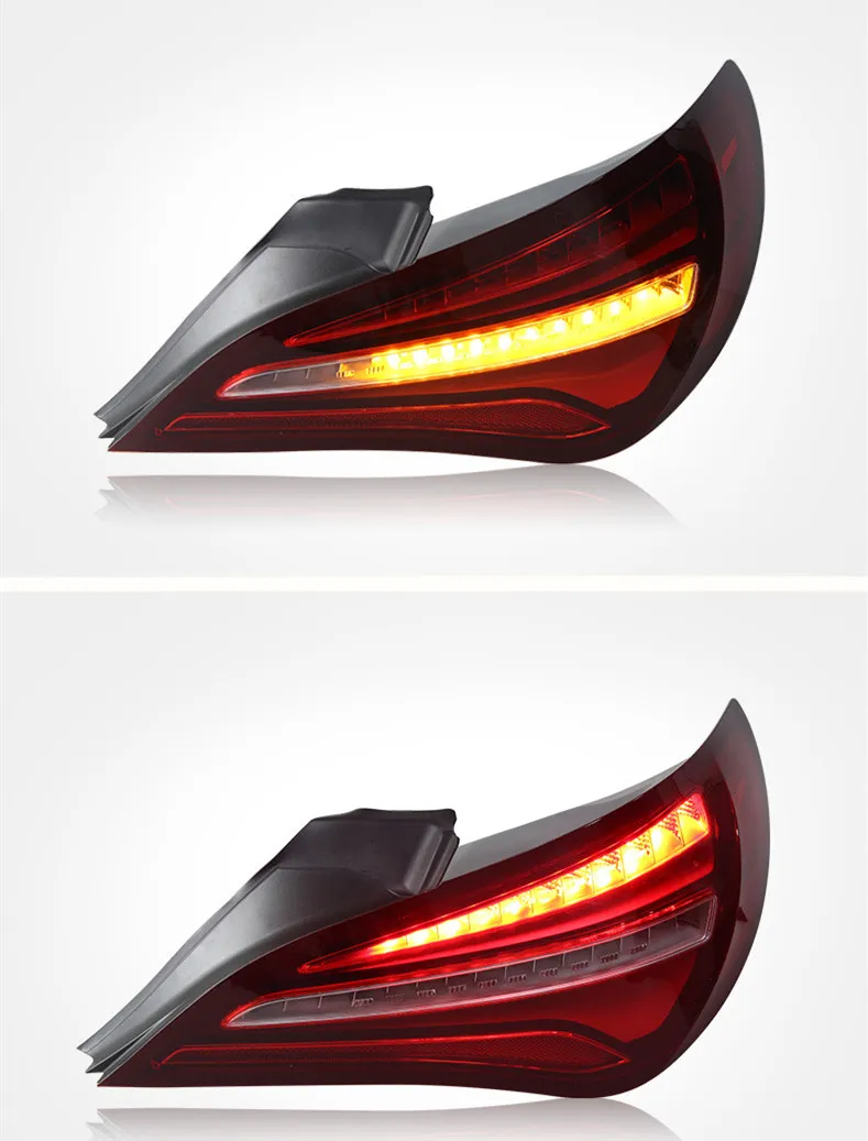 Car Rear Taillights For BENZ CLA 2013-20 19 W117 Taillight Assembly Upgrade High-end LED Light Guide Butterfly Tail Lights