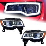 Car Headlight For Jeep Grand Cherokee 2014-20 21 Head Lamp Car Styling DRL Signal LED Headlights Assembly - Image 2