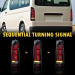 Car Taillight For TOYOTA HIACE 20 05-20 18 LED Dynamic Turn Signal Rear Lamp Fog Brake Reversing Taillights Assembly - Image 5