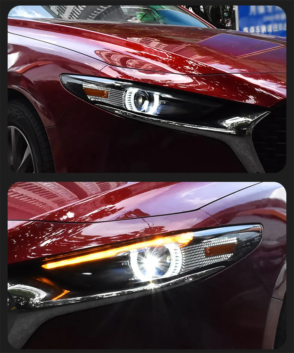 LED Headlights For Mazda 3 Axela 20 20-2023 LED Lights DRL HID Dynamic Turning Front Head Lights Assembly