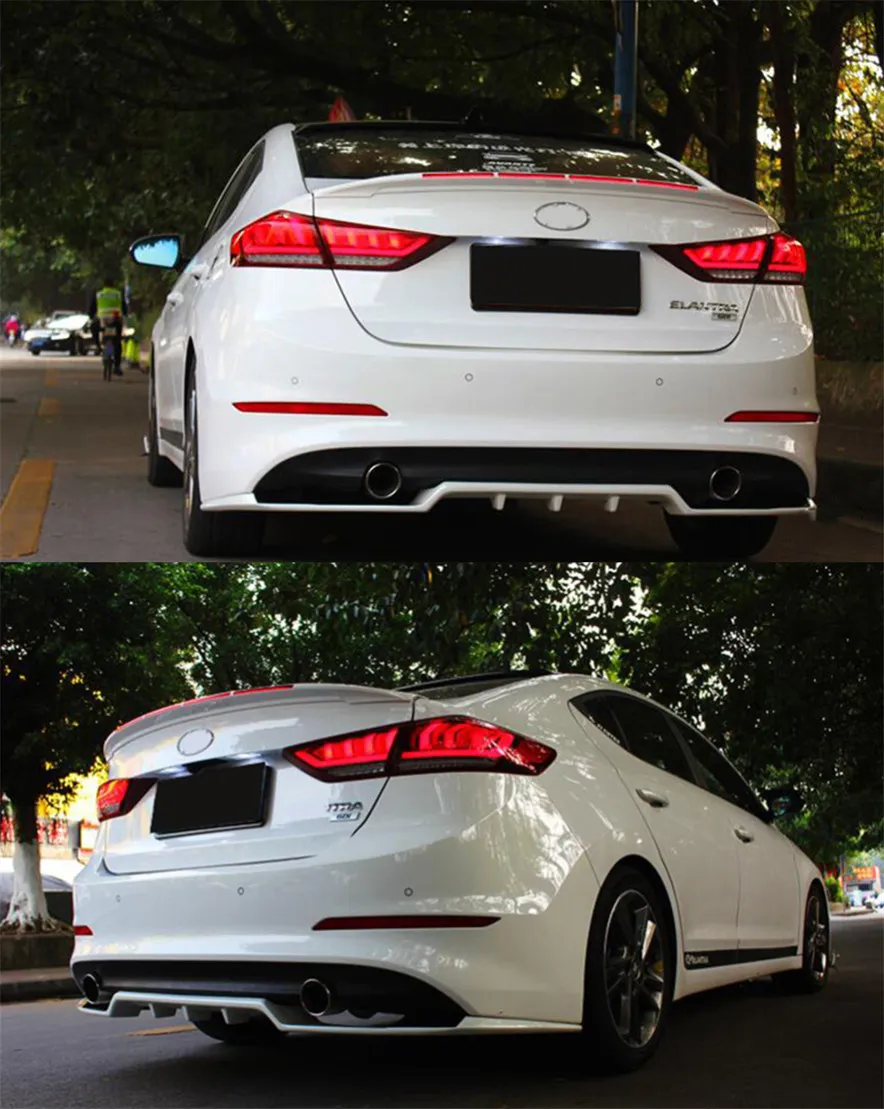 LED Taillights for Elantra 20 16-20 20 DRL Turn Signal Lights Rear Brake Reversing Tail Light Assembly