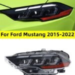 LED Headlights For Ford Mustang Headlight 20 15-20 22 LED Daytime Light Dynamic Animation Dew Turn Signal Light