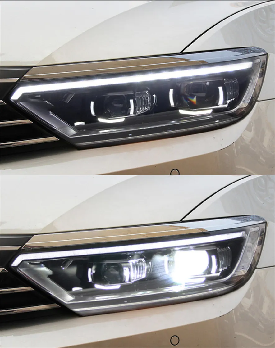 Car Styling Head Lamp for VW Passat B8 LED Headlight Projector Lens 20 15-20 19 Magotan Angel Eye Headlights DRL Automotive