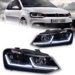 Car Styling For VW Polo 20 11-20 17 Vento Bi Xenon Beam LED Dynamic Signal Lamp Front Headlights