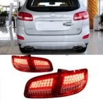 Auto Taillight For Hyundai Santa Fe 2006-2012 LED Running Lights Turn Signal Brake Car Modified Rear Lamp