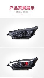 Headlight Assembly For Toyota Yaris L 2017-2022 Bifocal Lens Driving Lights LED Dynamic Signal Front Lamp - Image 3