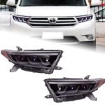 For Toyota 2012-2014 Highlander LED Headlight Kluger LED DRL Moving Turn Signal Front Light Assembly - Image 3