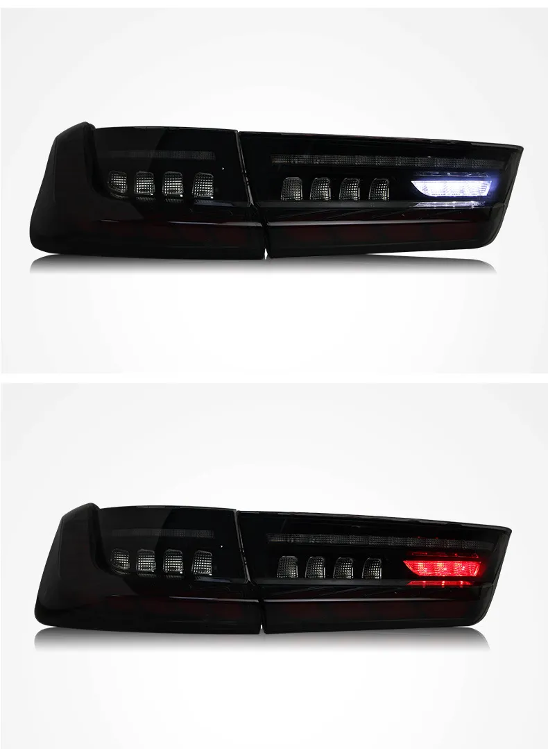Car Styling Rear Lights For BMW 3 series G20 G28 20 19-2023 LED Dragon Scale Running Light Dynamic Turn Signal Taillights