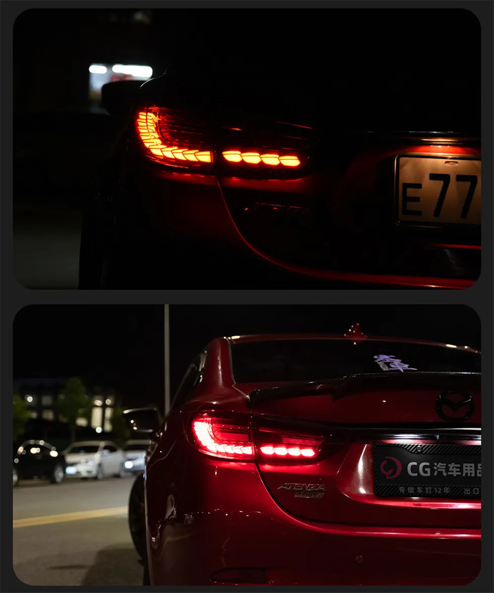 Car Tail Lights For Mazda 6 Mazda6 Atenza 20 13-20 19 Taillights Upgrade LED Turn Signal Rear Lamp Brake Reversing