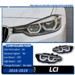 Headlight Assembly BMW F30 Headlights 20 12-20 19 F35 LED Headlight 320i 318i 325i Angel Eye DRL Signal Auto Headlights - Image 8