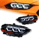 Car Styling Head Lights for Ford Mustang Headlights 20 18-20 22 Mustang LED Headlight Upgrade DRL Hid Bi Xenon Lamp
