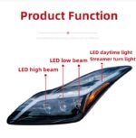 Headlight Assembly For Infiniti G28/G37 Coupe Upgrade Headlights LED Daytime Light DRL Flowing Signal Lamp - Image 3