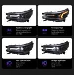 Car Styling for Toyota Hilux Headlights 2021-2023 Revo LED Headlight LED Daytime Running Lights High Low Beam Signal Lamp - Image 3