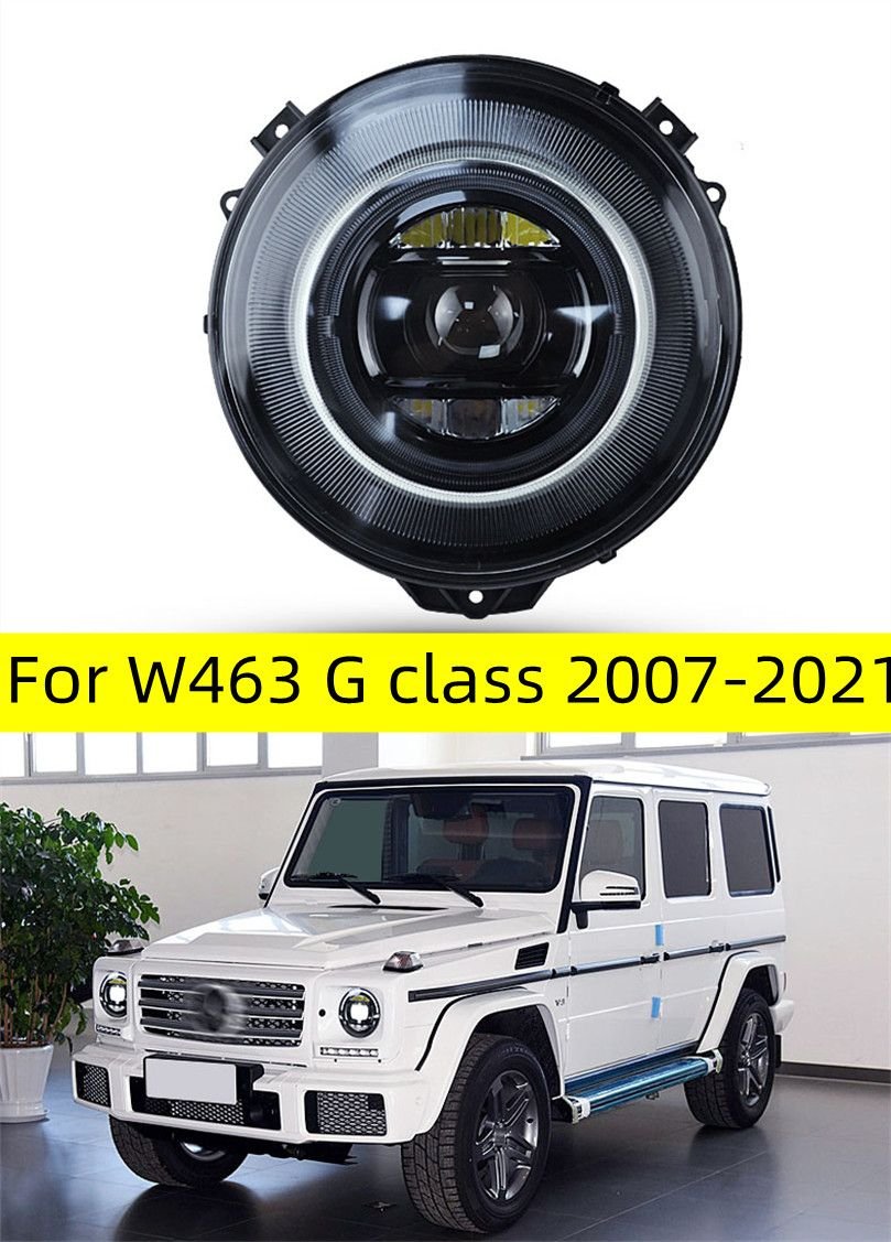 b878d020-e47b-40d7-a38c-63b5fc31831b Auto Head Lamp for Benz W463 G500 Headlights G350 G55 G63 20 07-2021 LED Angel Eye Running Lights High Beam Headlight - Image 1
