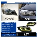 LED Headlight for BMW E90 Headlights 2005-2012 320i 318i 323i 3 Series DRL Daytime Lights HID Signal Lamp - Image 7