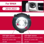 Mercedes Benz W463 Headlights 2007-20 17 G350 G500 G63 LED Head Lamp DRL Dynamic Signal Lamp Front Light Assembly - Image 7