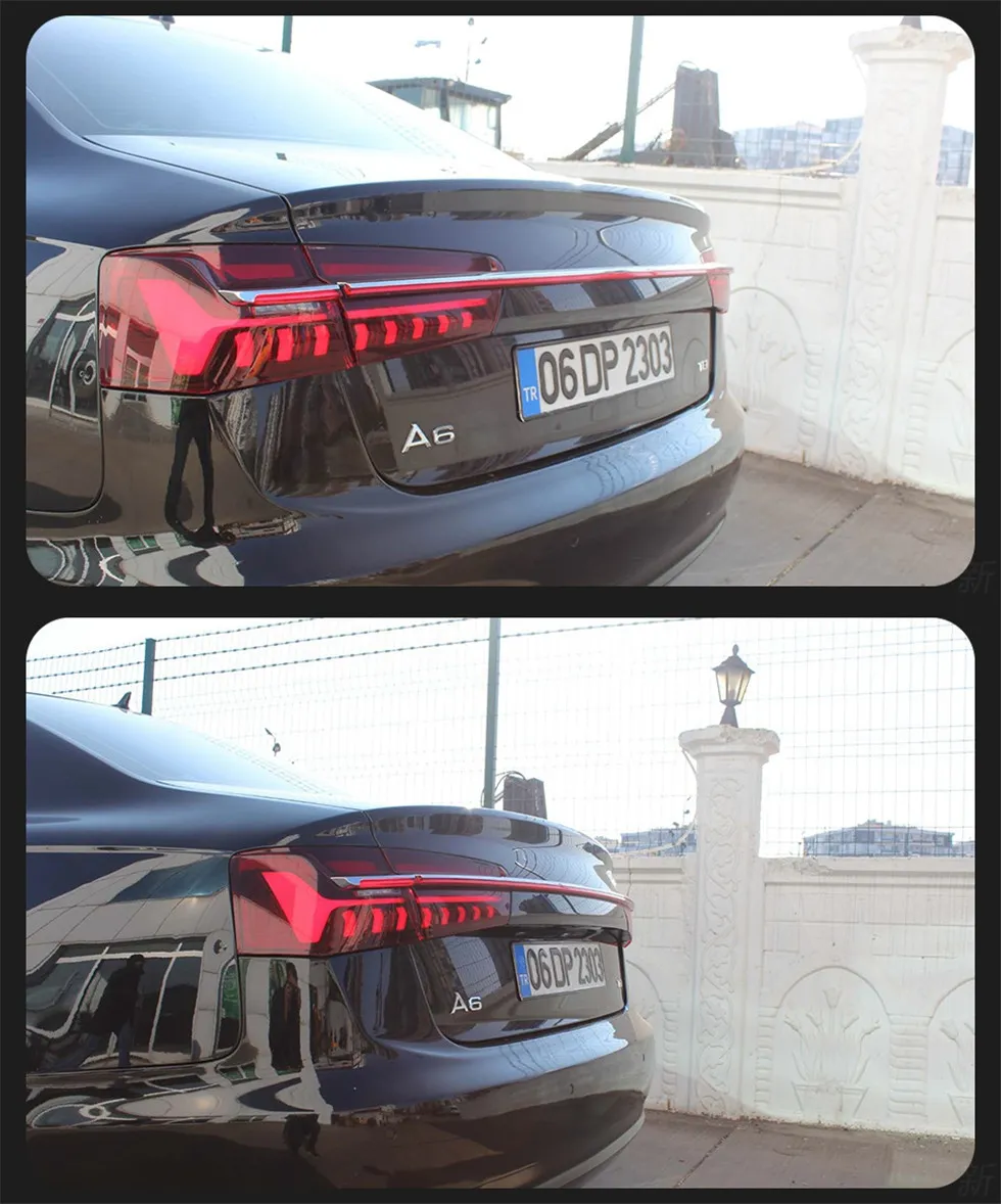 Car Lights for Audi A6 LED Tail Light 20 12-20 16 A6 C7 Tail Lamp C8 Design DRL Dynamic Signal Brake Reverse Auto Accessories