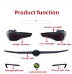 LED Through Taillight For Buick GL8ES 20 20 653T Taillight Assembly DRL Fog Brake Lamp Assembly Tuning Light Plug And Play - Image 3