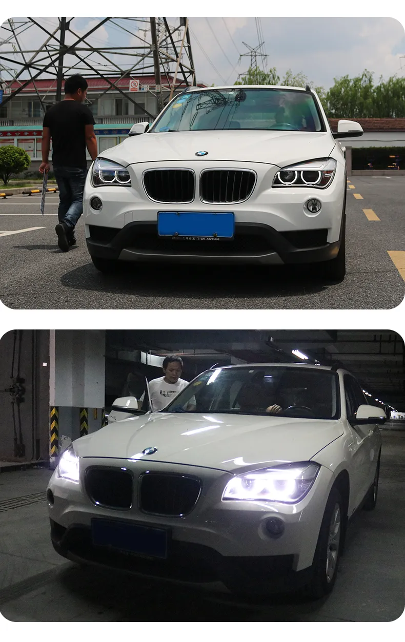 Car Accessory for BMW X1 E84 20 12-20 15 LED Head Lights Fog Lights Day Running Light Highlight Turn Signal Headlights