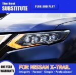 Headlight Assembly for Nissan X-Trail 20 17-20 20 LED Headlight Projector Lens Dynamic Turn Signal Angel Eye Lights - Image 3