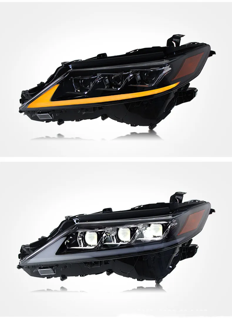 Auto Headlights For Toyota 8th Generation Camry 20 18-2022 LED Daytime Running Lights Dynamic Turn Signal