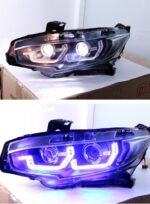 Auto Tuning Headlights for Honda Civic X G10 LED Headlight 20 16-2021 Blue DRL Driving Lights Streamer Turn Signal Front Lamp - Image 5