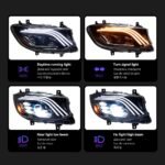 Car Lights Assembly For Benz Sprinter Headlights 20 18-2023 Styling LED Daytime Lights Angel Eye Front Headlamp - Image 3