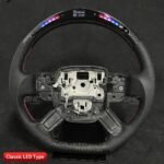 Car Carbon Fiber Steering Wheel for Range Rover LED Smart Racing Performance Wheel Steering System - Image 2